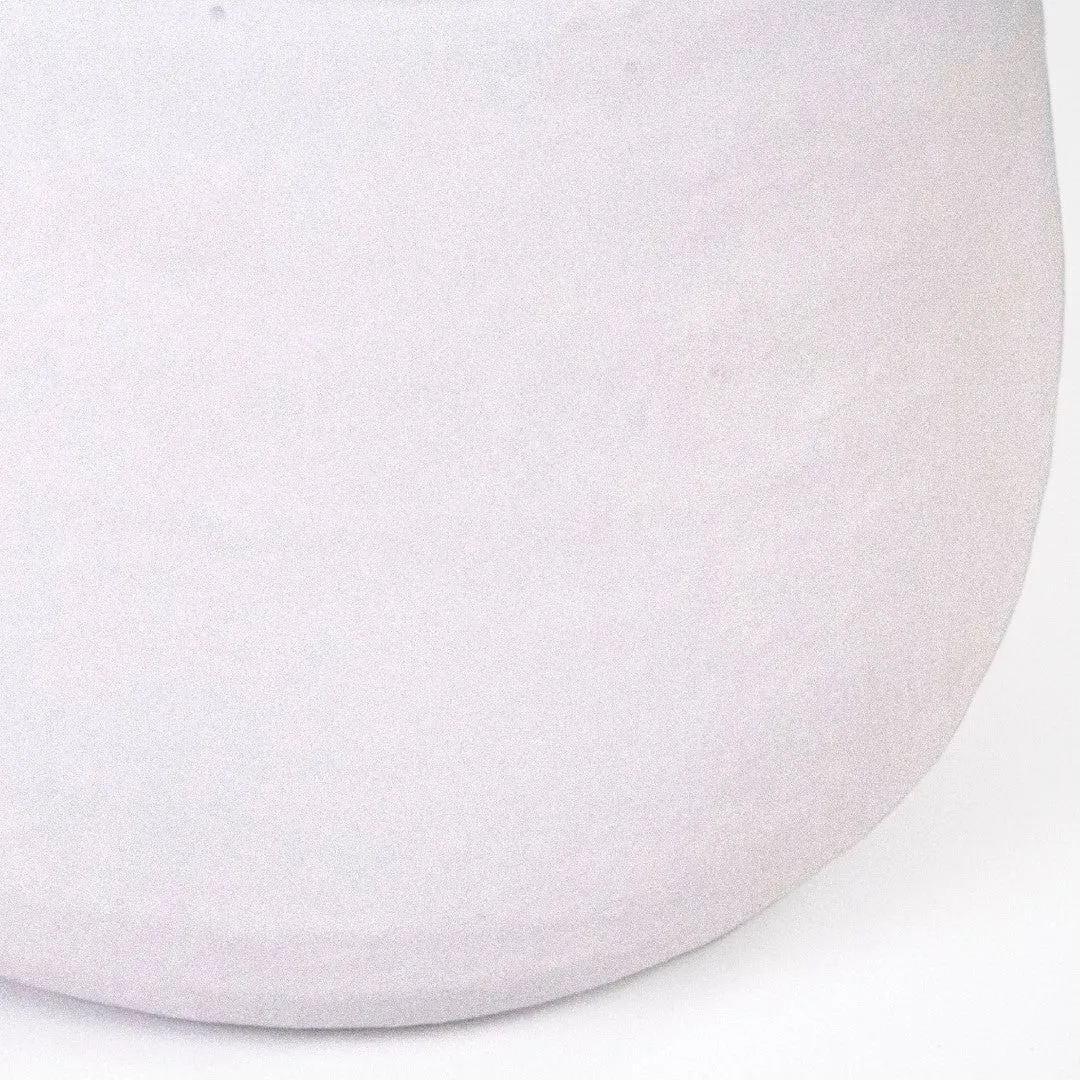15300 Textured White Terracotta Vase – Elegant Home Décor for Modern and Minimalist Styles