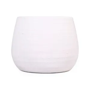 15300 Textured White Terracotta Vase – Elegant Home Décor for Modern and Minimalist Styles