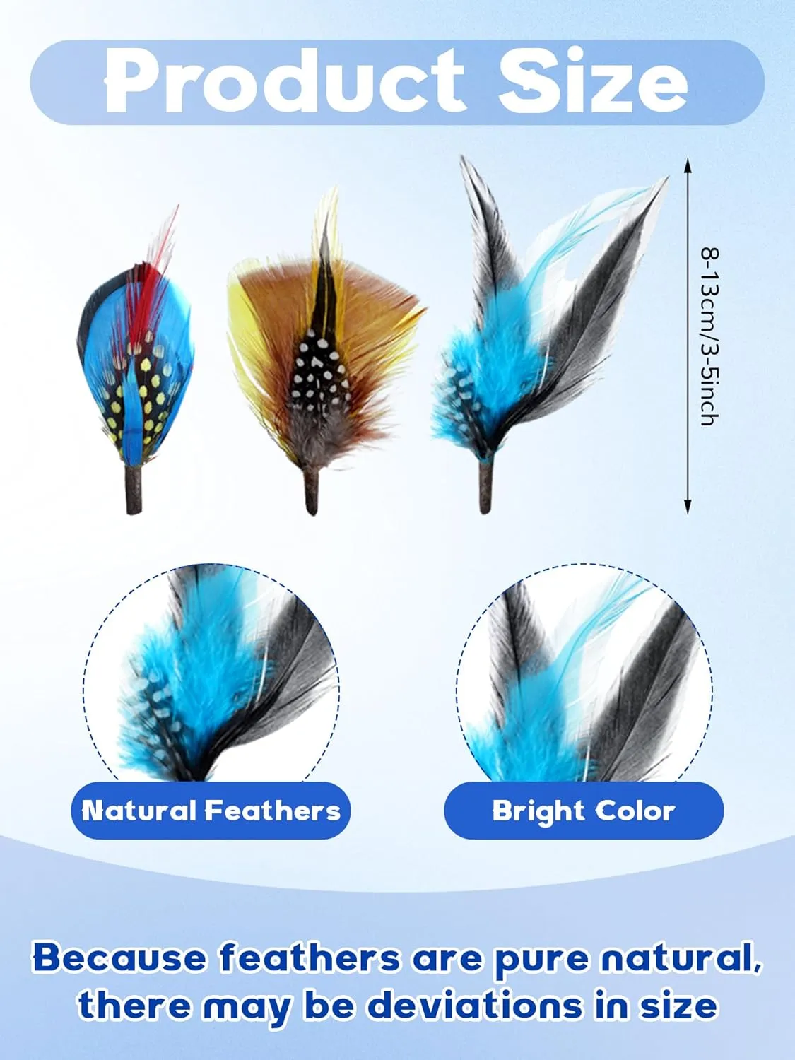 24 Pcs Hat Bands Decorative Feathers for Cowboy Panama Western Costume Headwear Women Men