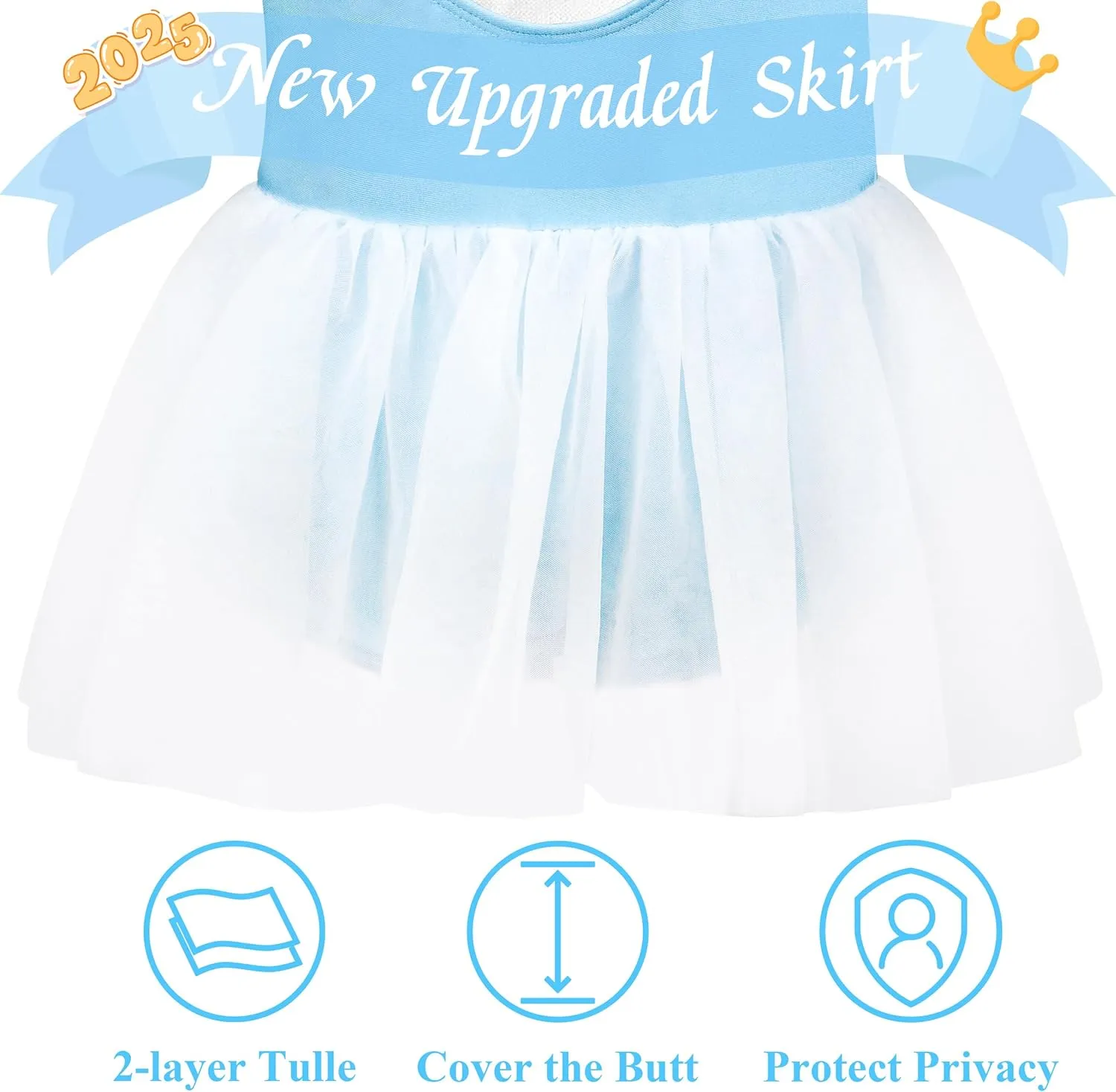 3-7Y Girls Princess Swimsuit, Toddlers Bathing Suit 1 Piece Swimwear Aurora UPF 50  Swimming Suit with Skirt for Toddler