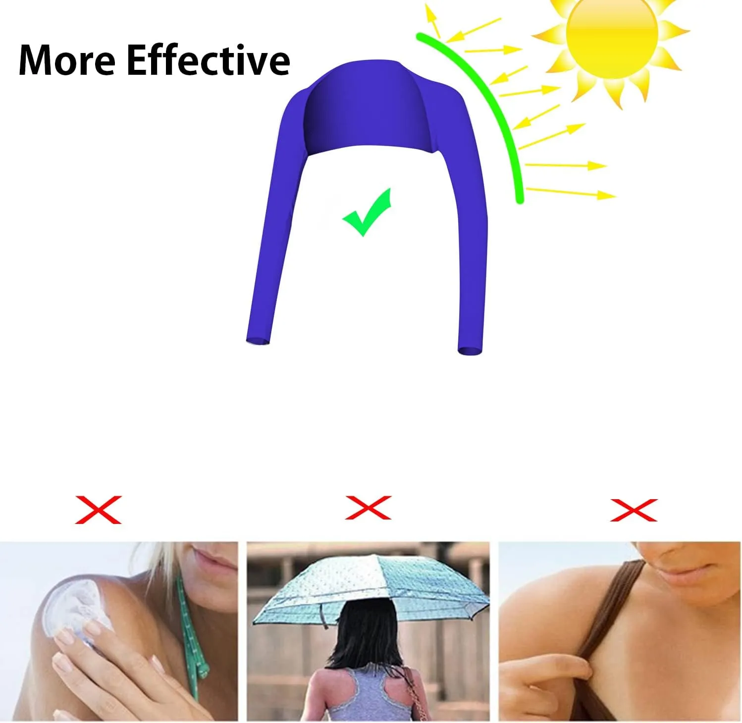 Advanced Cooling Shawl Arm Sleeve Sun Protection Comfortable & Breathable for Women Men