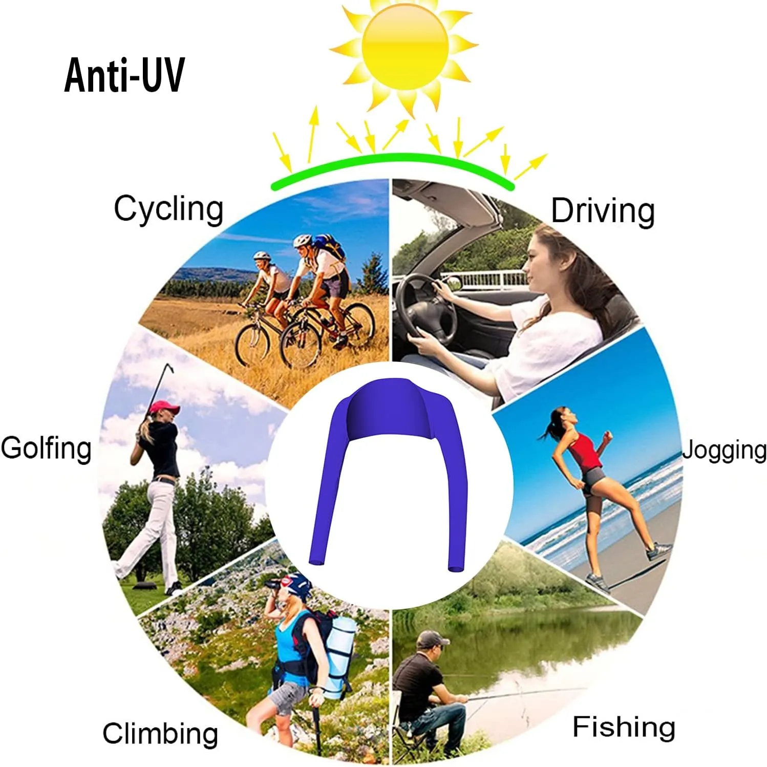 Advanced Cooling Shawl Arm Sleeve Sun Protection Comfortable & Breathable for Women Men
