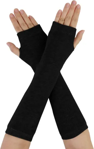 Allegra K Unisex Classic Fashion Stretch Fingerless Arm Warmers Oversleeve