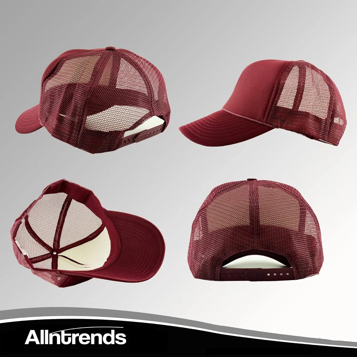 ALLNTRENDS Veterans for Trump Trucker Hat Trump 2024 Caps Adjustable Baseball Hats