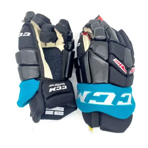 CCM HG42 - WHL Pro Stock Glove (Black/Teal/White/Red)