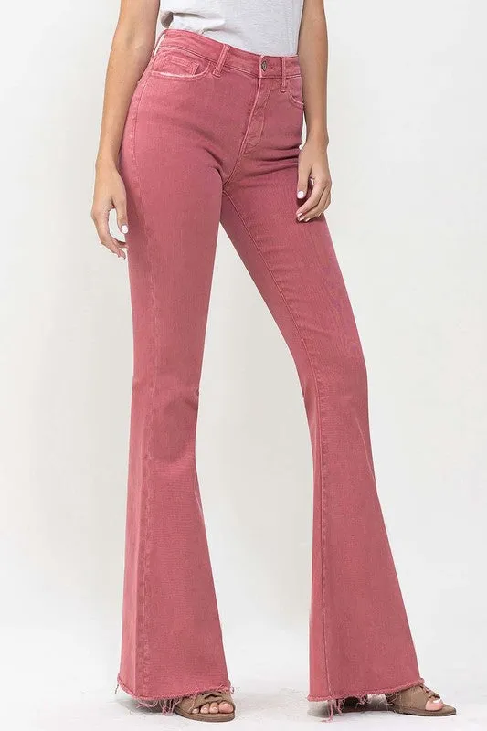CHERRY High Rise Super Flare VERVET Jeans