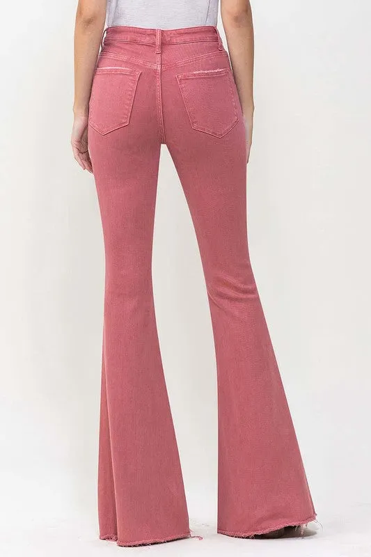 CHERRY High Rise Super Flare VERVET Jeans