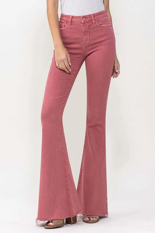 CHERRY High Rise Super Flare VERVET Jeans