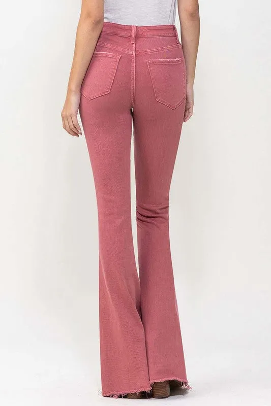 CHERRY High Rise Super Flare VERVET Jeans