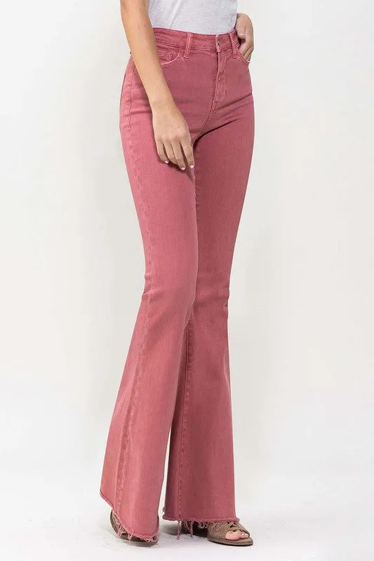 CHERRY High Rise Super Flare VERVET Jeans