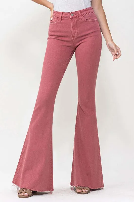 CHERRY High Rise Super Flare VERVET Jeans