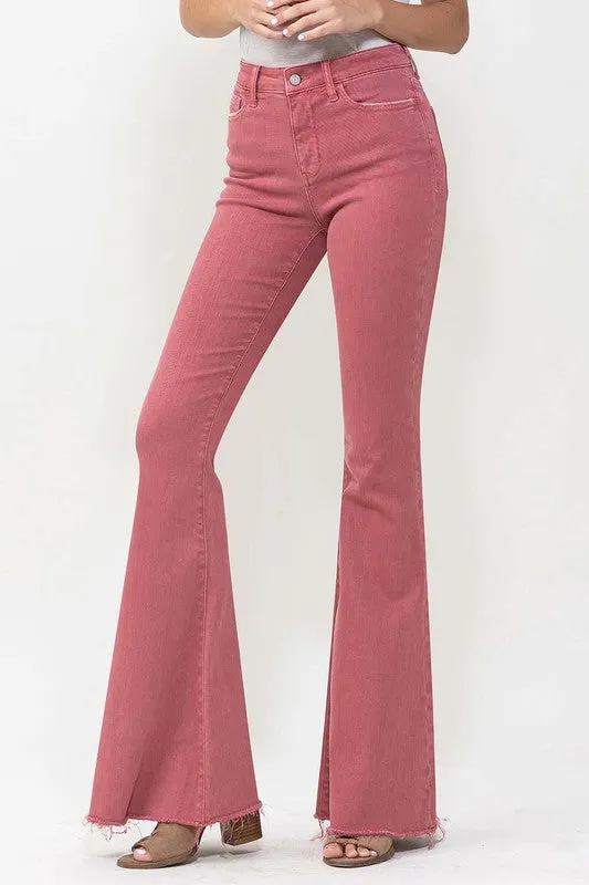 CHERRY High Rise Super Flare VERVET Jeans