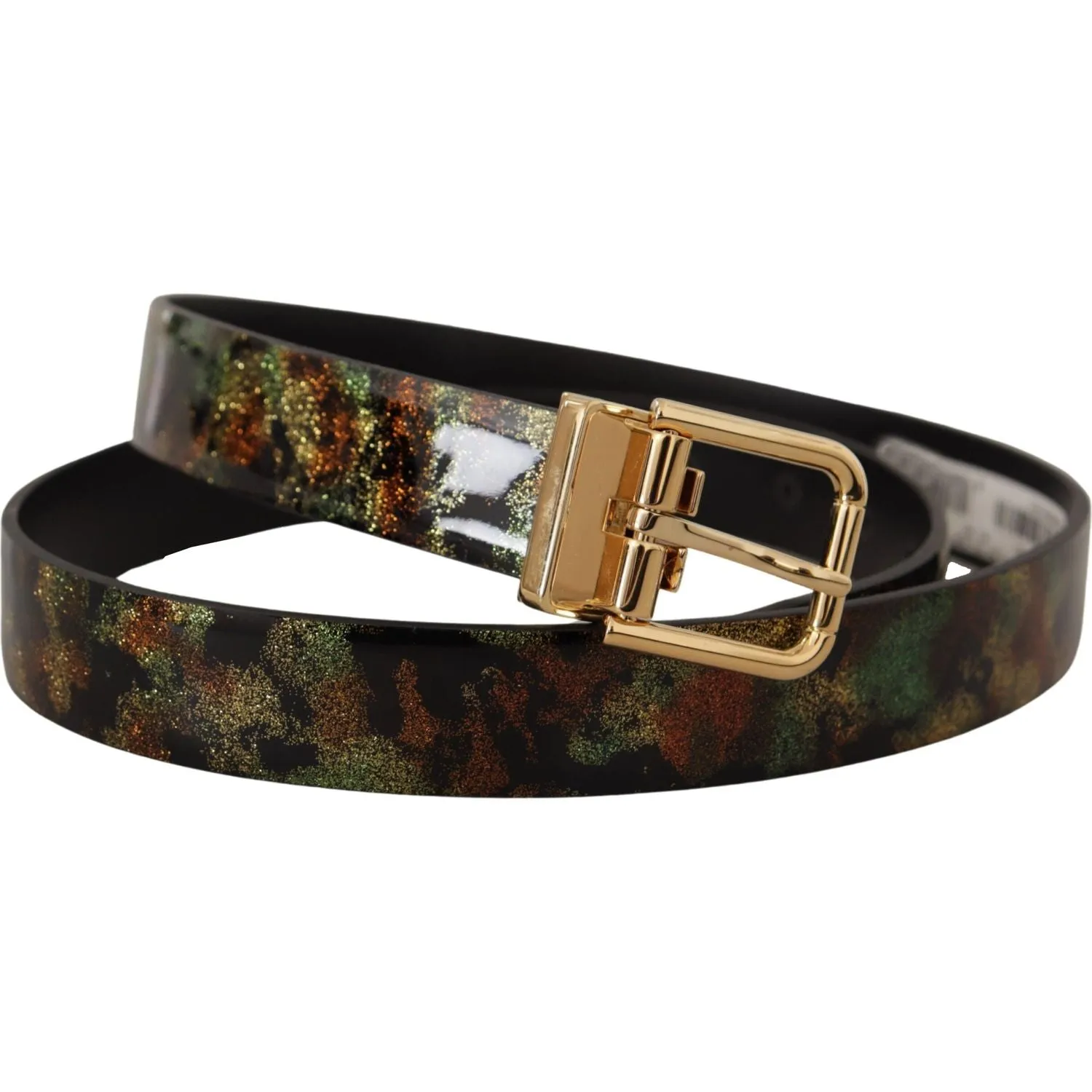 Dolce & Gabbana Elegant Leather Belt with Bronze Buckle