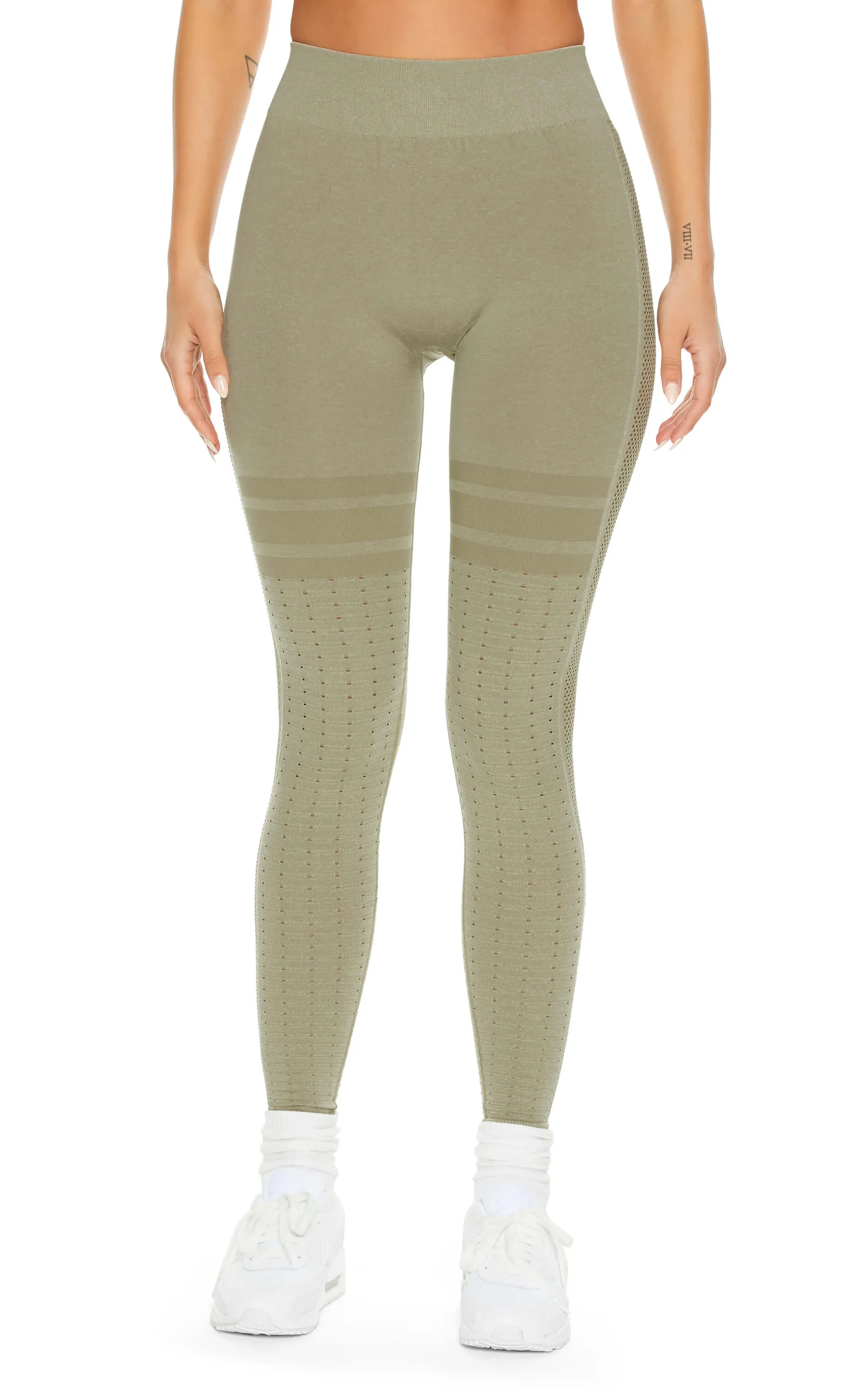 Game Day Seamless Melange Leggings | Granite Melange