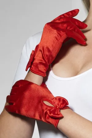 Gloves, Short, Red
