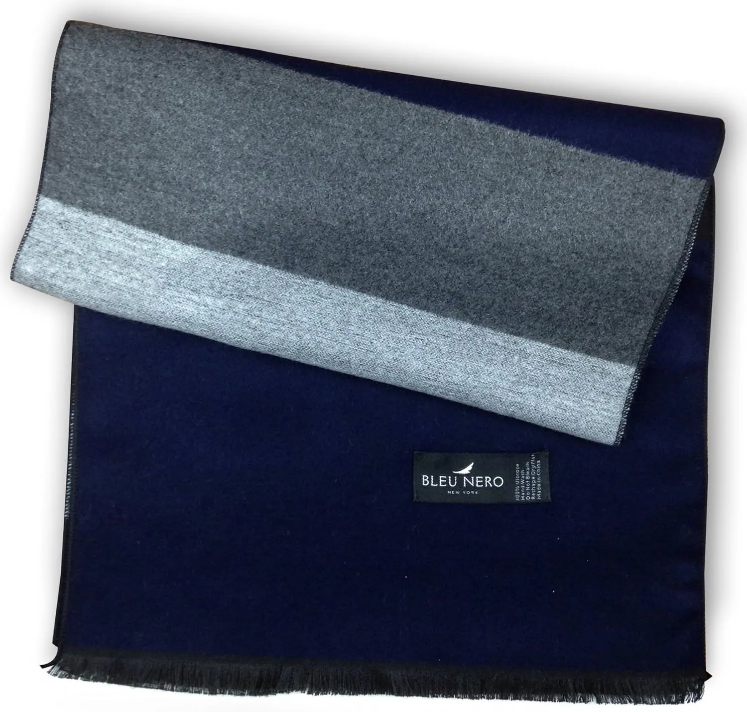 Livativ Bleu Nero Luxurious Winter Scarf Premium Cashmere Feel Unique Design Selection