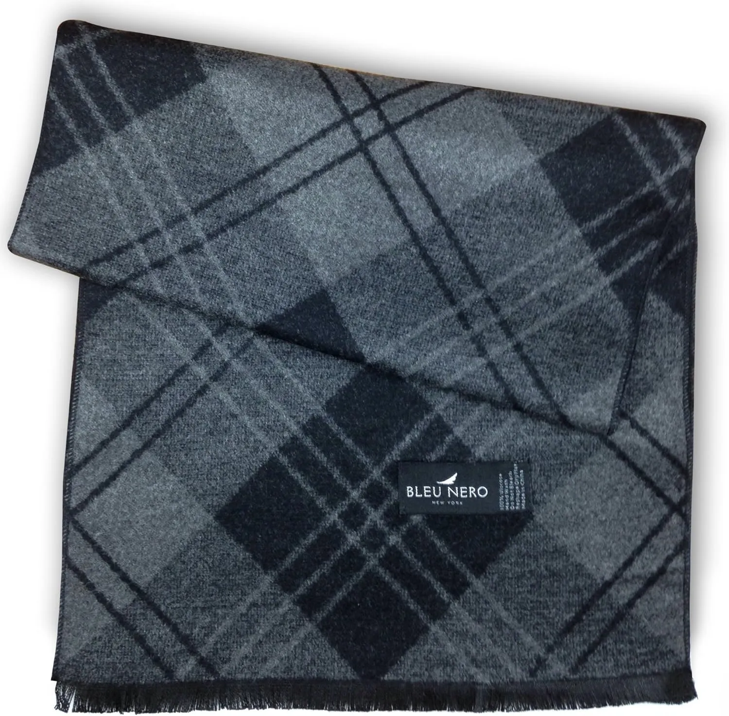 Livativ Bleu Nero Luxurious Winter Scarf Premium Cashmere Feel Unique Design Selection