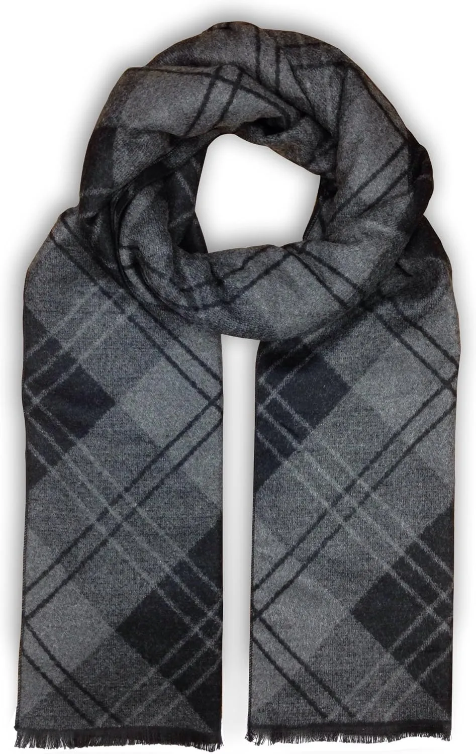Livativ Bleu Nero Luxurious Winter Scarf Premium Cashmere Feel Unique Design Selection