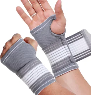 NeoTech Care Hand Palm Wrist Support (Gray, Size S, 1 Pair)