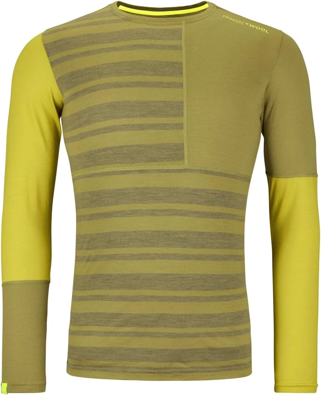 Ortovox Men's 185 Rock'n'Wool Long Sleeve Base Layer, Soft Breathable Merino Wool Base Shirt for Winter Touring & Skiing