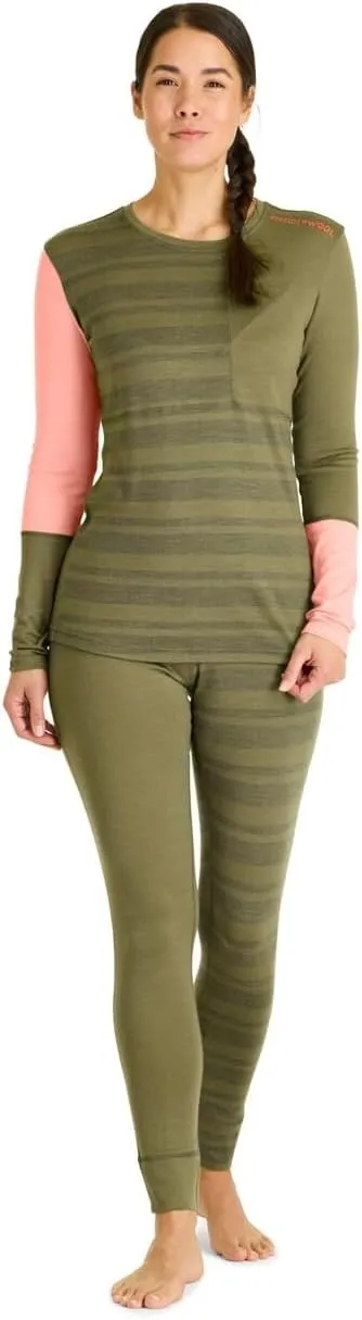 Ortovox Women's 185 Rock'n'Wool Long Sleeve Base Layer, Soft Breathable Merino Wool Base Shirt for Winter Touring & Skiing