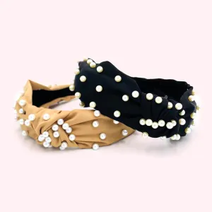 Pearls Knotted Headbands for Women | Tiamat Model