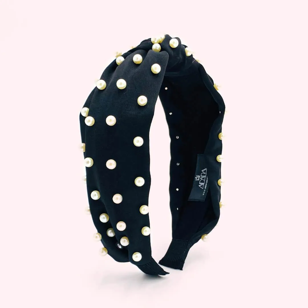 Pearls Knotted Headbands for Women | Tiamat Model