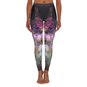 Purple Painting - Inovax Women's Spandex Leggings