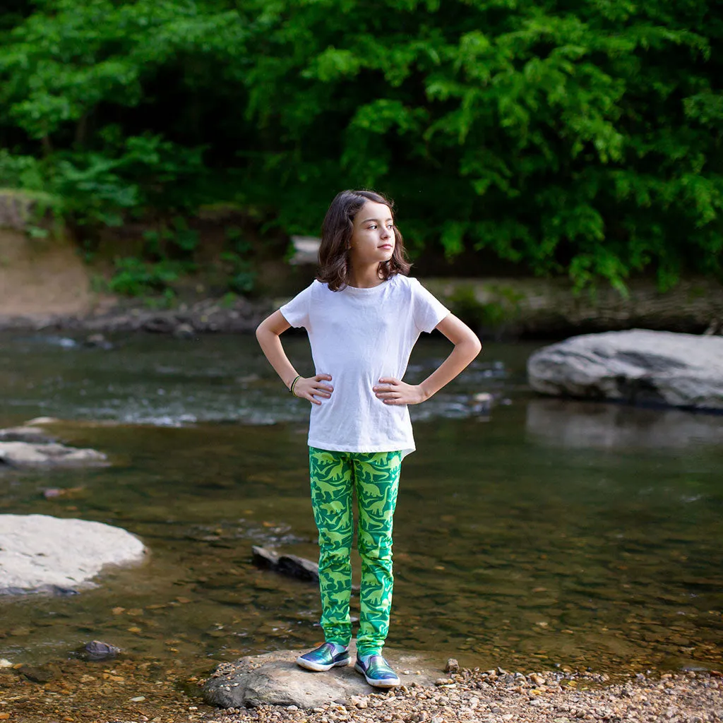 "Land Before Lime" Dinosaurs Leggings With Pockets