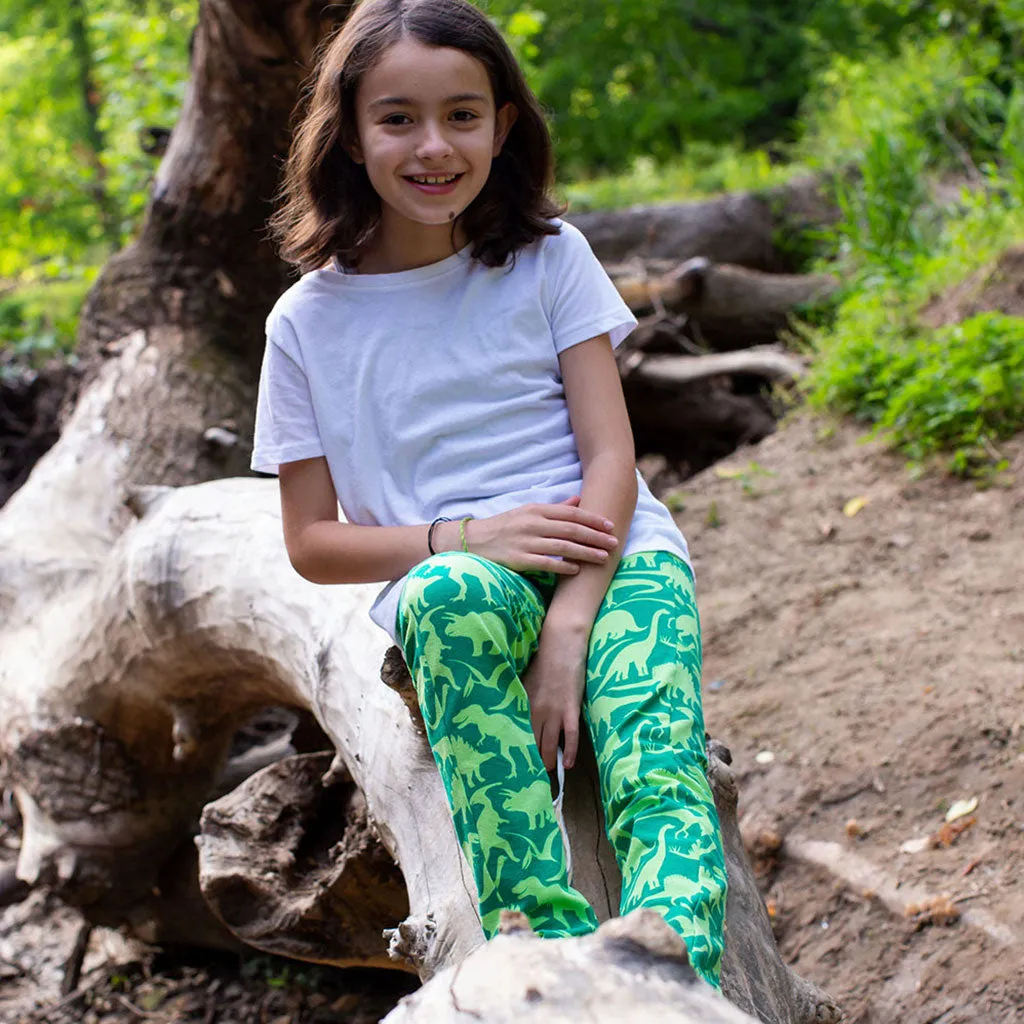 "Land Before Lime" Dinosaurs Leggings With Pockets