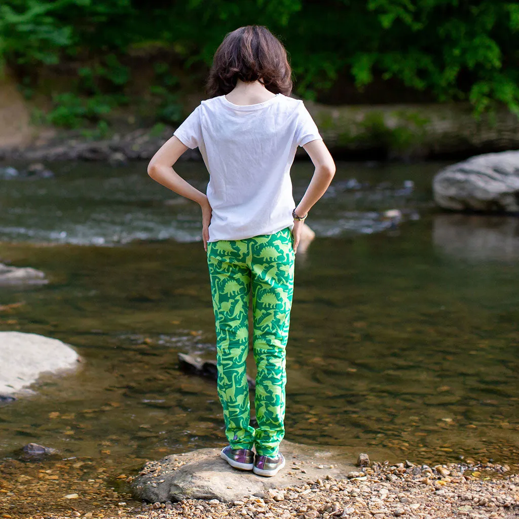 "Land Before Lime" Dinosaurs Leggings With Pockets