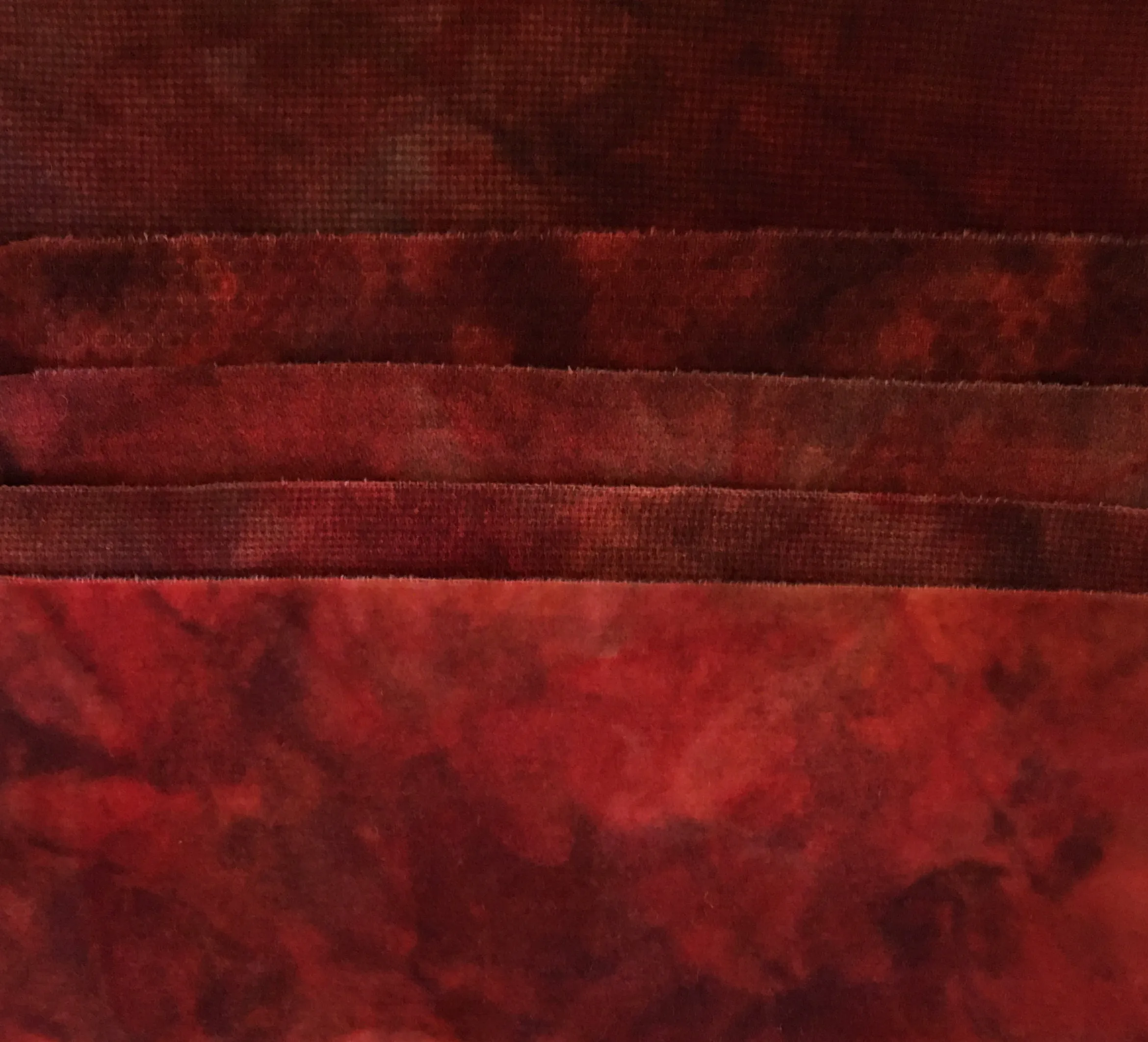 RED FOX Hand Dyed Wool Bundle for Primitive Rug Hooking and Wool Applique