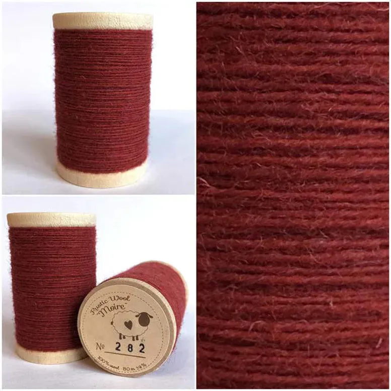 RED FOX Hand Dyed Wool Bundle for Primitive Rug Hooking and Wool Applique