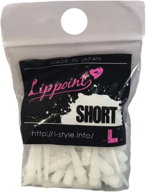 Short Lippoint Dart Tips  Snow | 2BA Soft Tip Points  1 Pack (30 Tips)