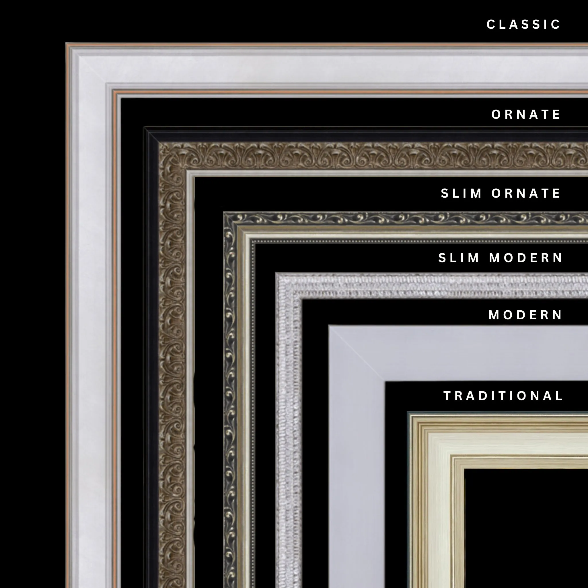 Silver 20x34 Picture Frame Ornate Traditional Classic Antique