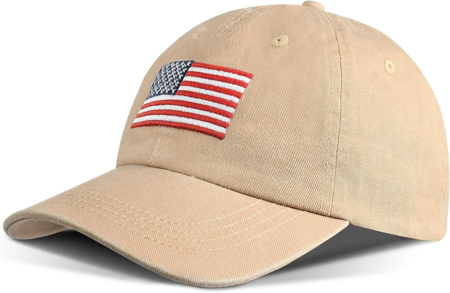 Solaris American Patriotic Citizenship Flag Baseball Cap - Adjustable Golf Cap for Men & Women | UV Protection, Moisture-Wicking, Outdoor Sports Sun Hat