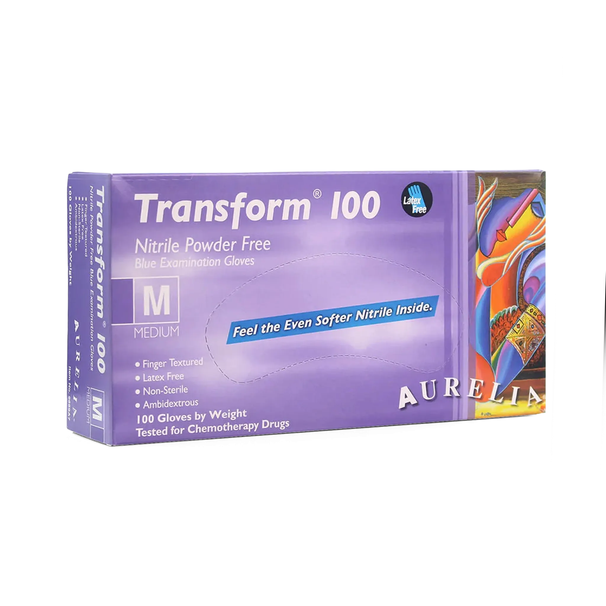 Transform Blue Nitrile Gloves - Medium (Box of 200)