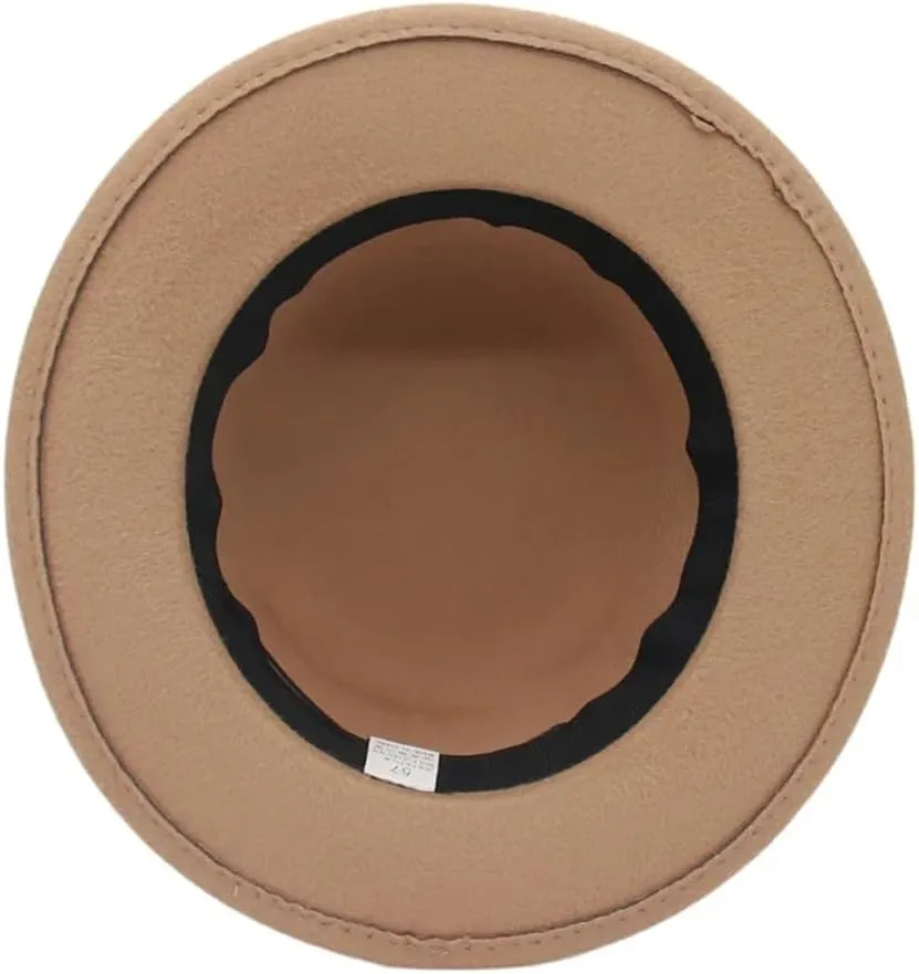Unisex Flat Top Fedoras Hats Solid Color Pearl Accessories Jazz Cap Men Women French Elegant Top Hat
