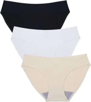 Wealurre Seamless Underwear Invisible Bikini No Show Nylon Spandex Women Panties